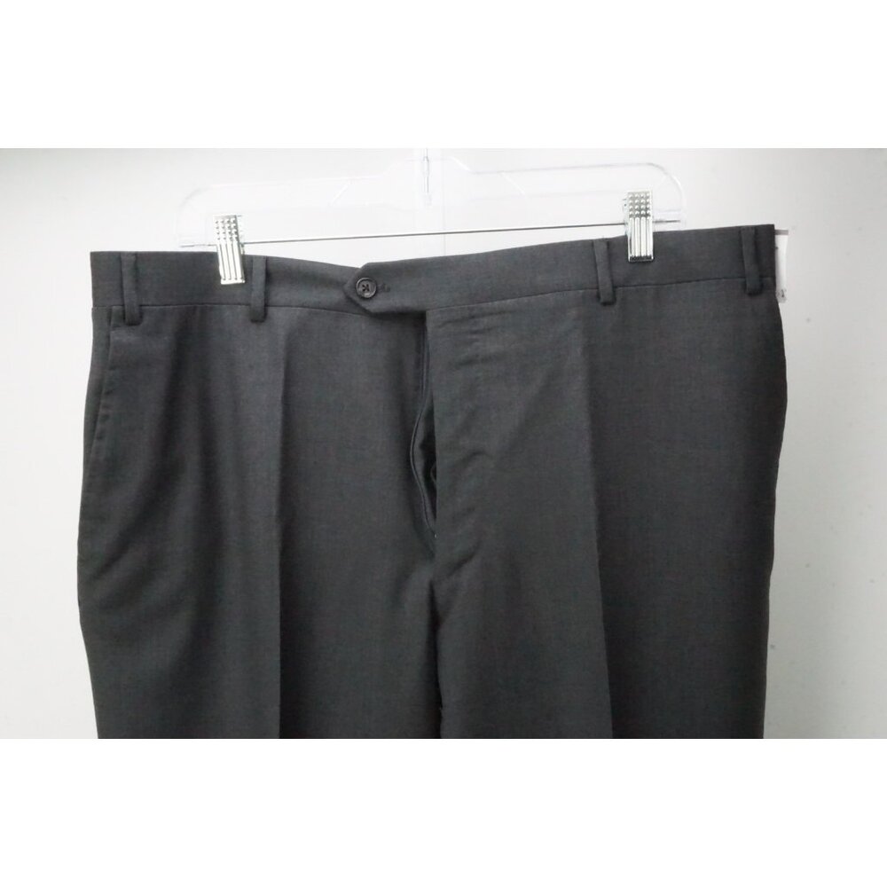 Corneliani Master Gray Woven 100% Wool Dress Pants Trousers 56 EU Brand NEW